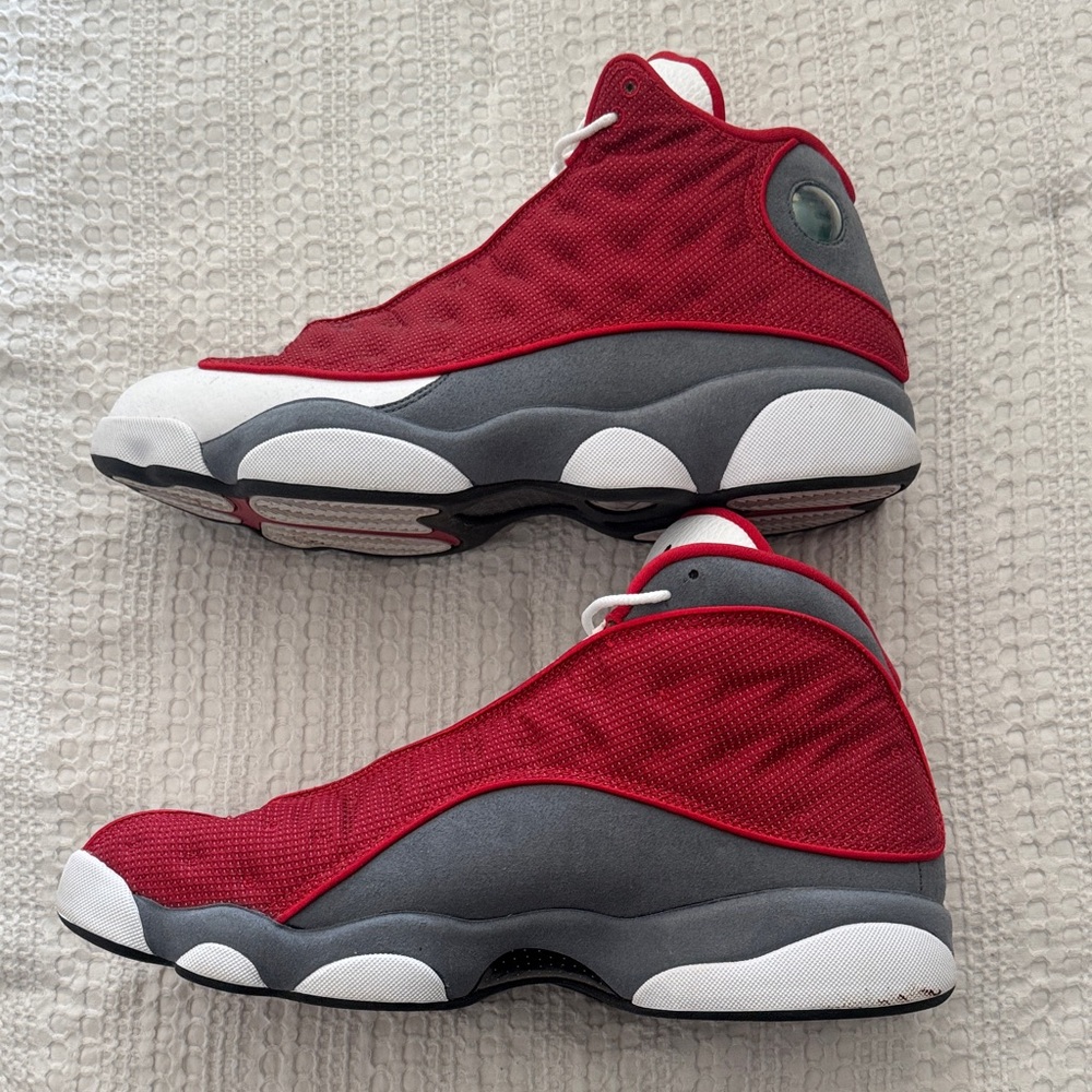 Jordan 13. Red Flint Sneakers. 13. Like New!! - Picture 5 of 7